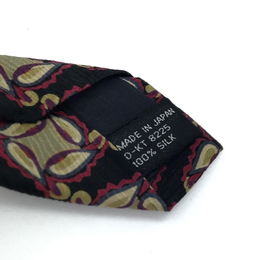 JHANE BARNES Tie Original Fabric 100% Silk Japan Geometric Men’s Necktie 👔 57